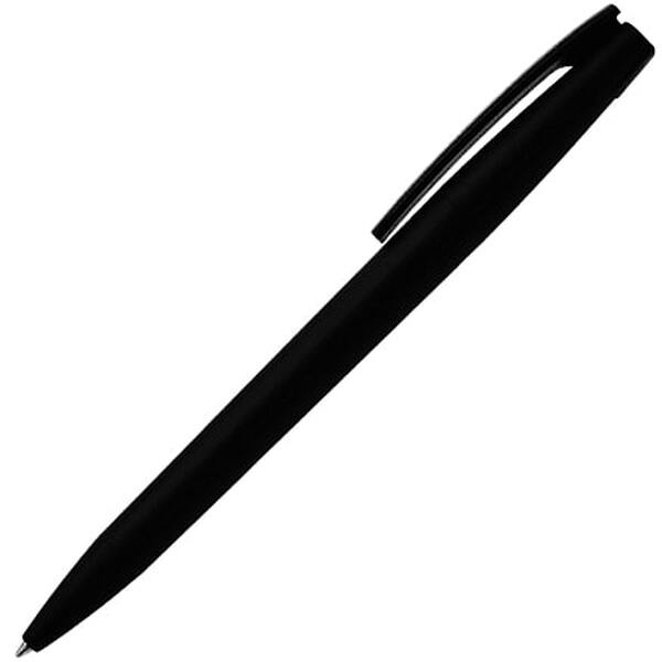 Ручка шариковая Zorro, пластиковая, софт тач, черная