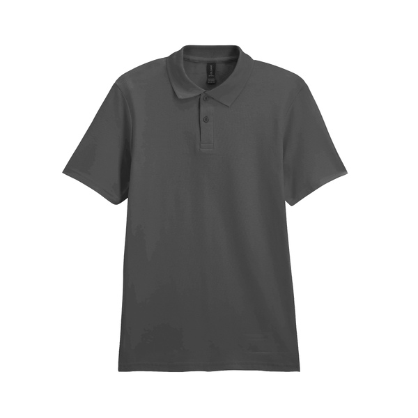 Футболка поло SOFTSTYLE ADULT DOUBLE PIQUE, ГРАФИТОВЫЙ 3XL