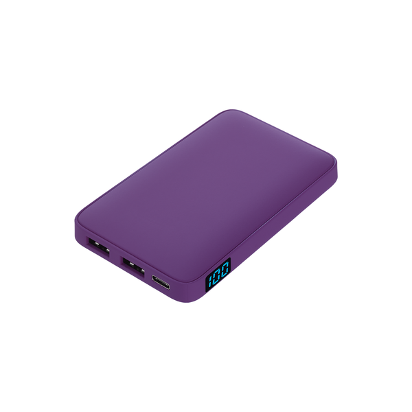 Внешний аккумулятор с подсветкой Анкор (Ancor) 5000 mAh, фиолетовый