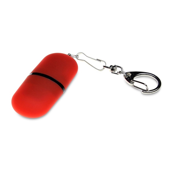 USB 2.0- флешка «Goutte Soft-touch» на 4 Гб каплевидной формы